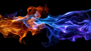 Blue-and-red-fire